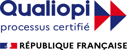Logo Qualiopi – processus certifié – République Française